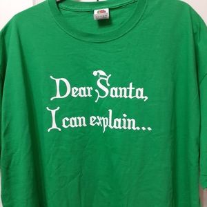 New! Unisex "Dear Santa, I Can Explain" Tee Shirt